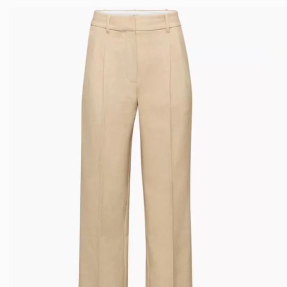 Aritzia Pants - Wilfred effortless pants - sz 4 - Heather oat beige